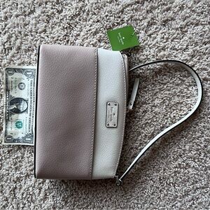 Kate Spade Two-Tone Beige and Cream Wristlet